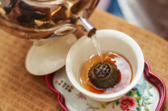 柑普茶是泡一整個嗎